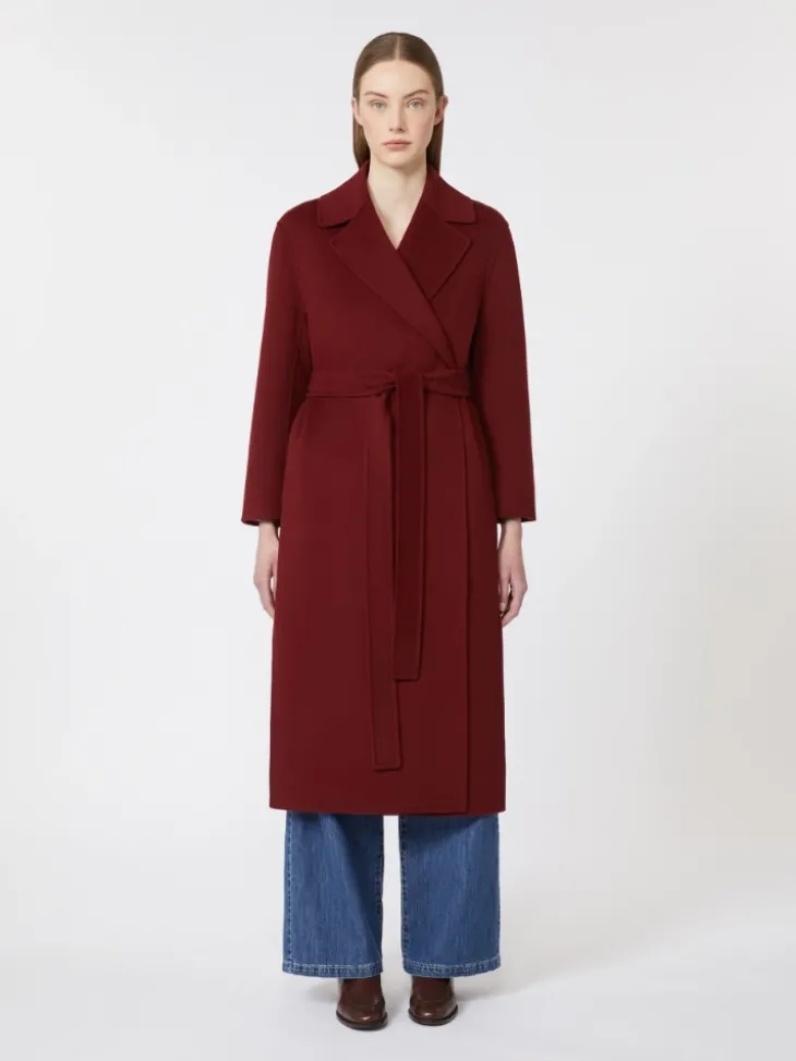 Wool robe coat - RASPBERRY