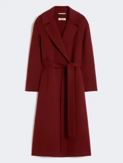 Wool robe coat - RASPBERRY