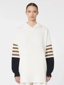 Wool-knit oversized jumper - IVORY