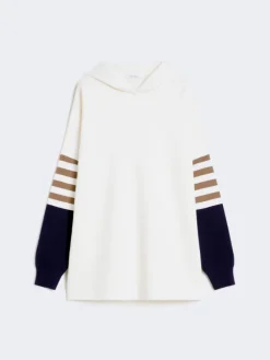 Wool-knit oversized jumper - IVORY
