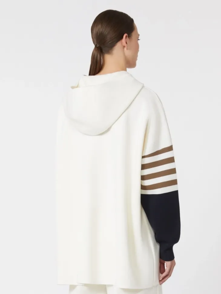 Wool-knit oversized jumper - IVORY