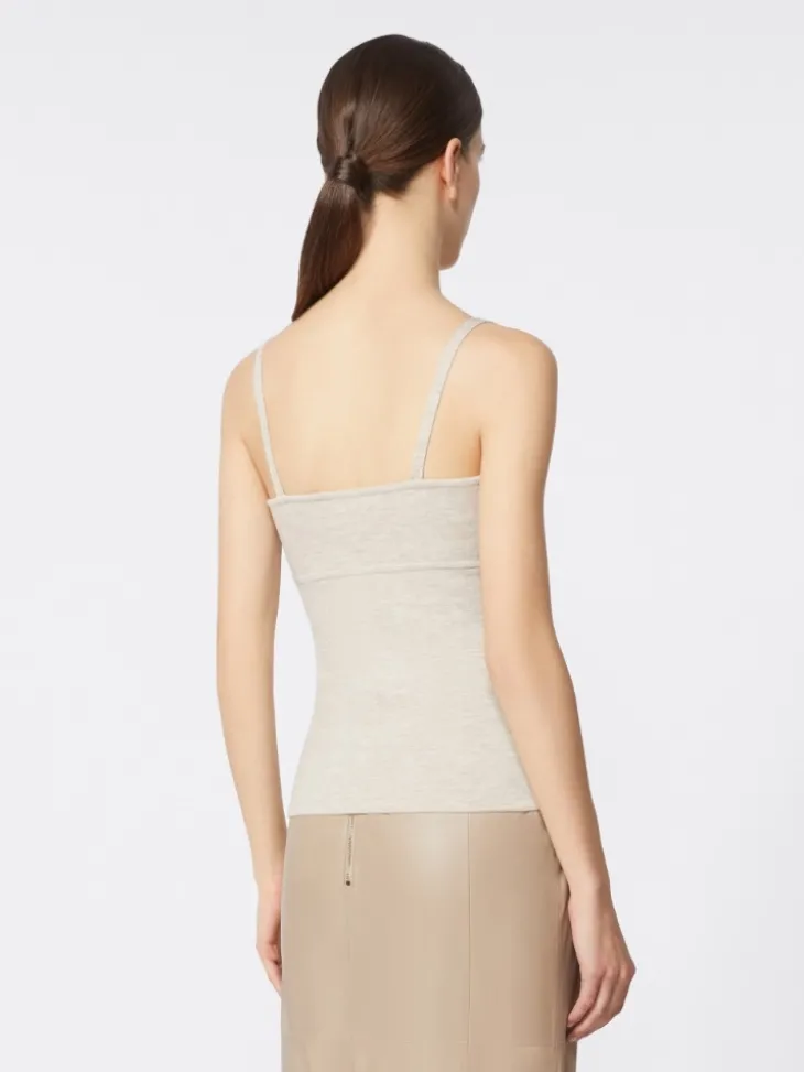 Wool-knit top - POWDER