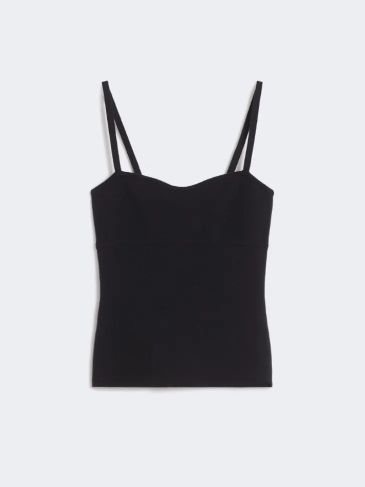 Wool-knit top - ULTRAMARINE