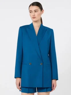 Woollen cloth blazer - NAVY