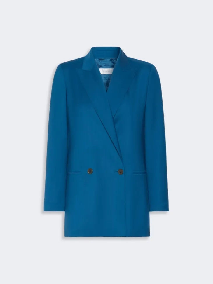 Woollen cloth blazer - NAVY