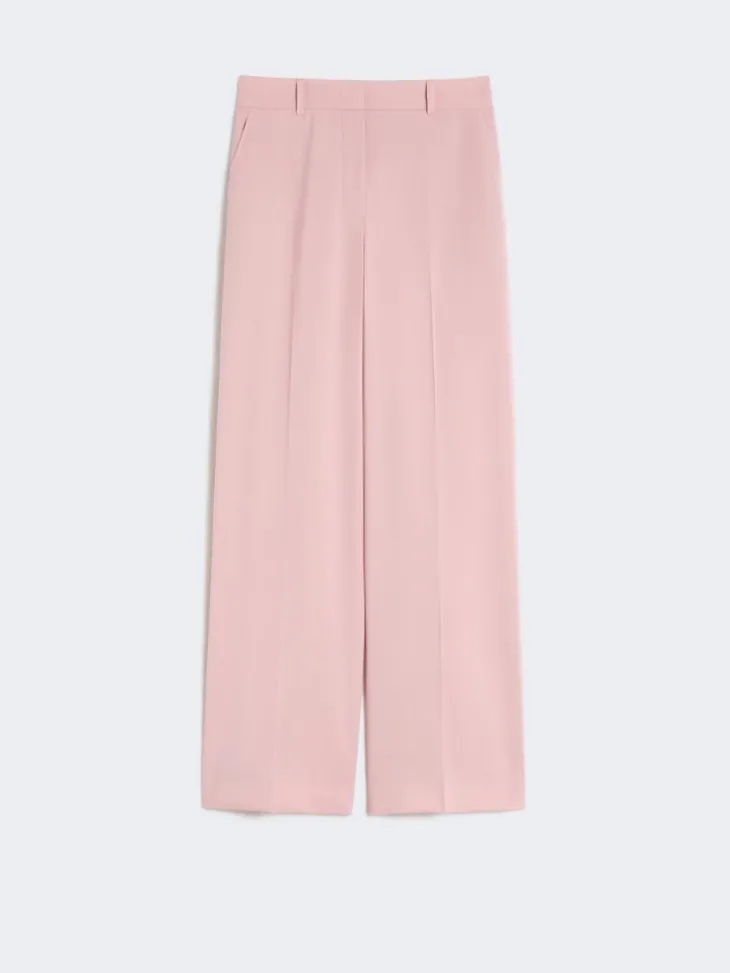Woollen cloth palazzo trousers - ANTIQUE ROSE